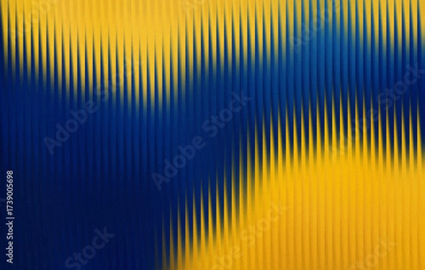 Obraz Abstract blurry yellow and blue geometric pixelated art vibrant modern texture design