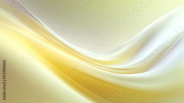 Fototapeta Soft and elegant fabric texture in yellow and white hues.