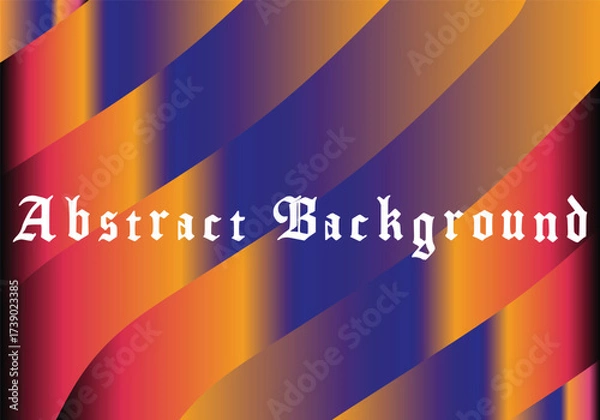 Fototapeta White gothic text abstract background with diagonal gradient stripes vector