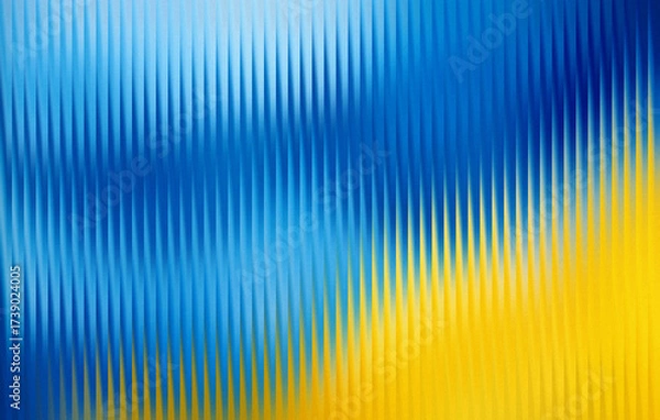 Obraz Vibrant abstract background blue yellow stripes gradient pattern digital art energy flow