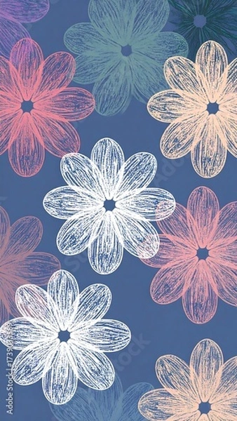 Fototapeta Floral pattern (2)