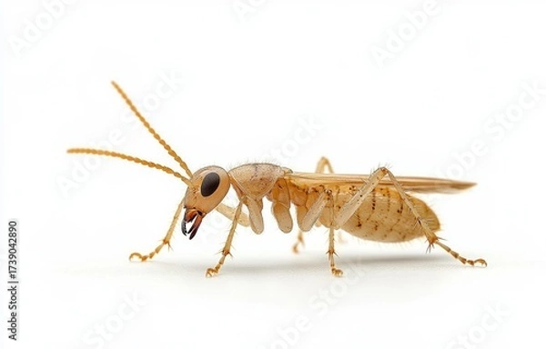 Obraz Close-Up of Termite on White Background