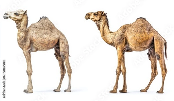 Obraz Two Camels Facing Different Directions