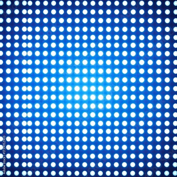 Fototapeta Blue illuminated dot pattern background