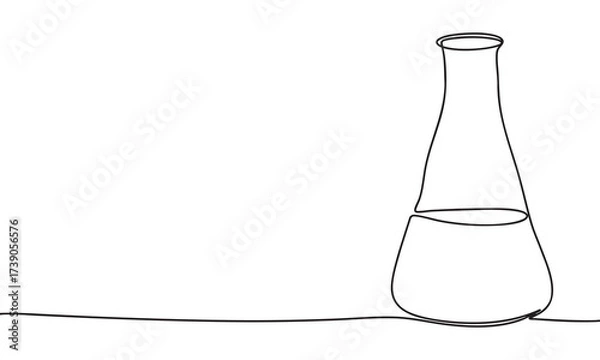 Fototapeta Erlenmeyer Flask Contour