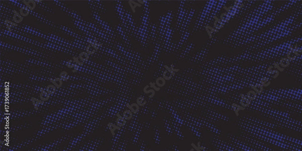 Fototapeta Dots halftone blue color pattern gradient texture with technology digital background. Dots pop art comics with summer background.
