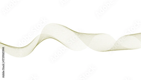 Fototapeta Abstract Golden Wave Lines Background Design