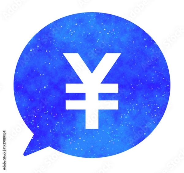 Obraz 青い星空｜円マークの吹き出し