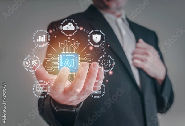 Obraz Artificial Intelligence and Digital Technology Innovation Concept