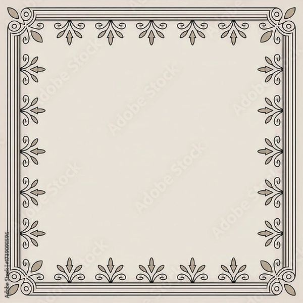 Fototapeta Timeless Ornamental Frame Set - Elegant Patterns for Posters