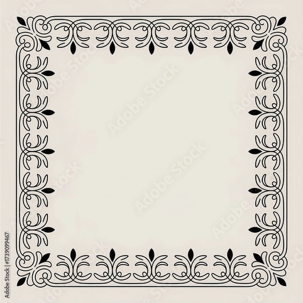 Fototapeta Ornamental Edge Designs Collection - Premium Frames for Logo Creation
