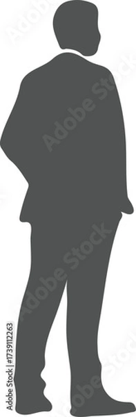 Fototapeta A Contemplative Silhouette Figure Depicts Solitude and Introspection Evoking Powerful Emotions While Encouraging Viewers to Reflect on Themes of Individuality
