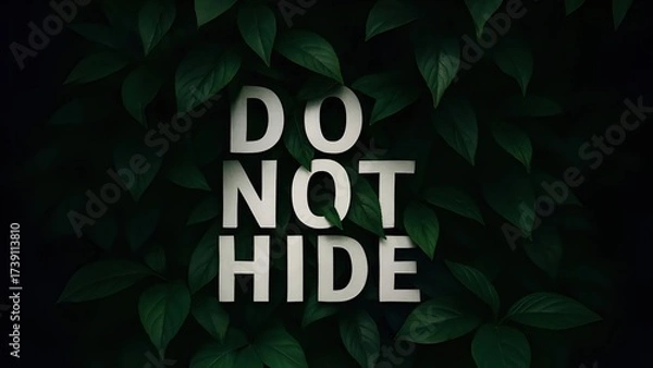 Fototapeta Do not Hide