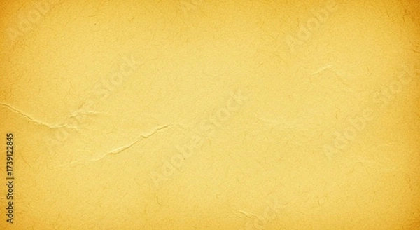 Fototapeta Aged Yellow Blank Paper Texture with Cracks and Uneven Edges vintage