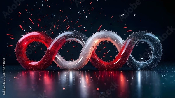 Fototapeta a digital graphic image featuring festive abstract.