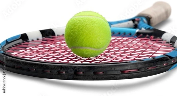 Fototapeta Tennis Time A Close-Up of Racket and Ball