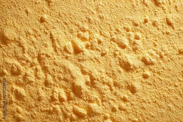 Fototapeta Golden Powder Texture: Close-up shot captures the intricate patterns of a fine, golden powder, the texture inviting curiosity and evoking warmth and subtle delight.