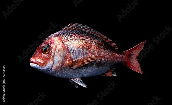 Fototapeta 鯛のリアルイラスト