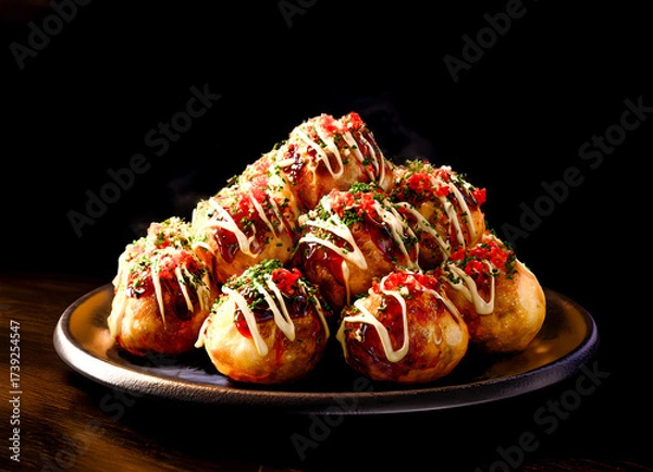 Fototapeta たくさんのたこ焼き