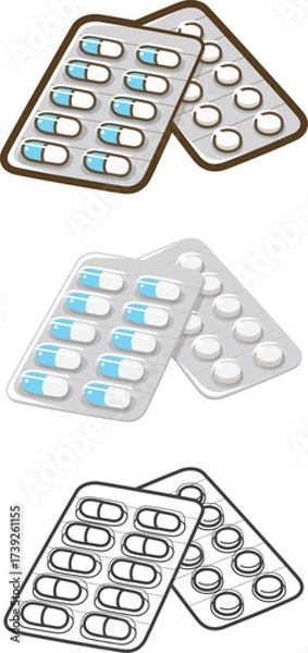 Obraz 薬（カプセルと錠剤）