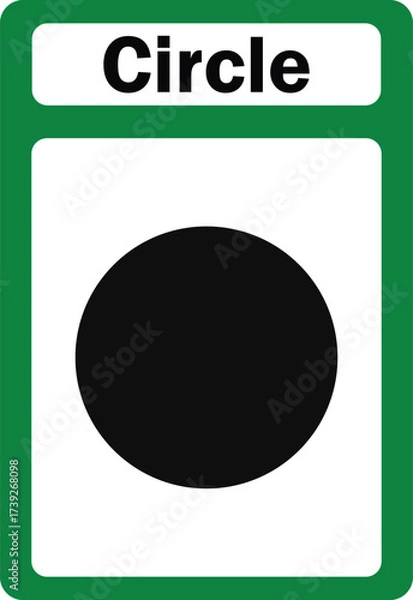 Fototapeta black circle geometric shape. vector design isolated on white background