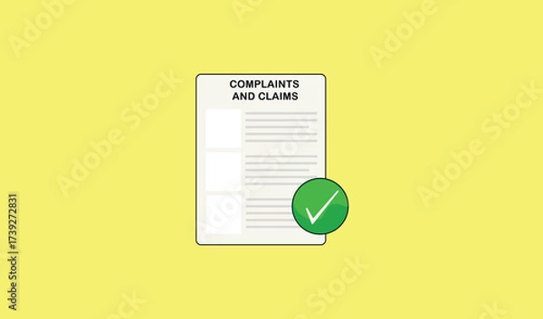 Obraz Complaints and Claims icon design