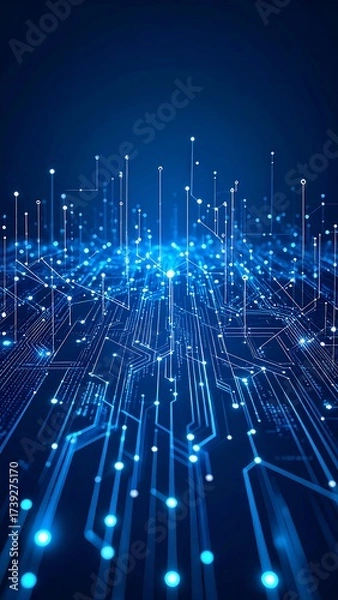 Fototapeta Abstract circuit network