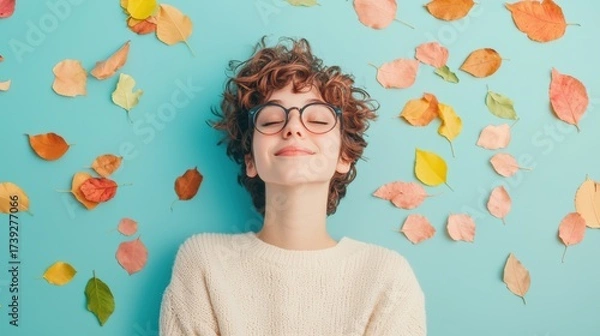 Fototapeta Ai design assistant generates color palettes for creative projects in vibrant environments
