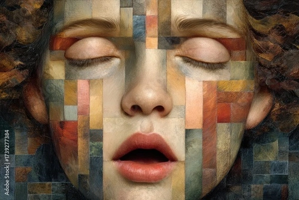 Fototapeta Ai-driven collective consciousness resilient insights in innovative visual interface design