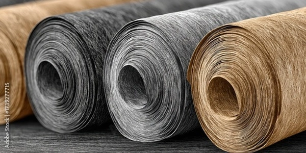 Fototapeta Durable composite material fibers for long-lasting resilient shoe production