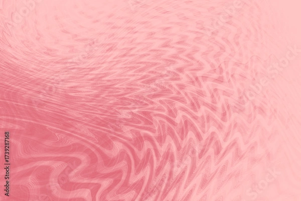 Obraz Abstract background with airy pink zigzag ripples and flowing velvet waves, subtle depth and motion, and a refined grain for contemporary graphic compositions.