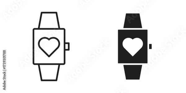 Obraz Smartwatch icon simple vector symbol