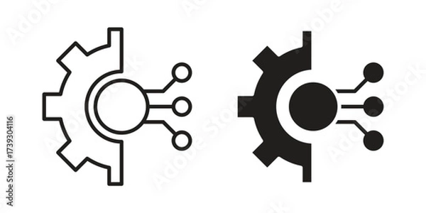 Obraz Technology icon simple vector symbol