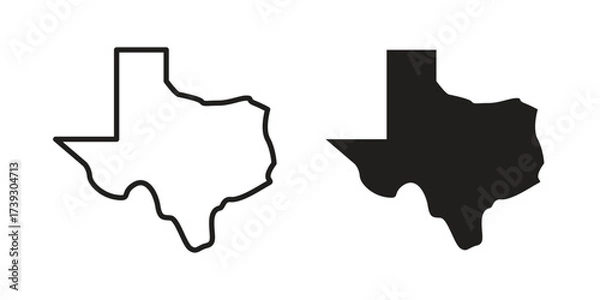 Obraz Texas icon simple vector symbol