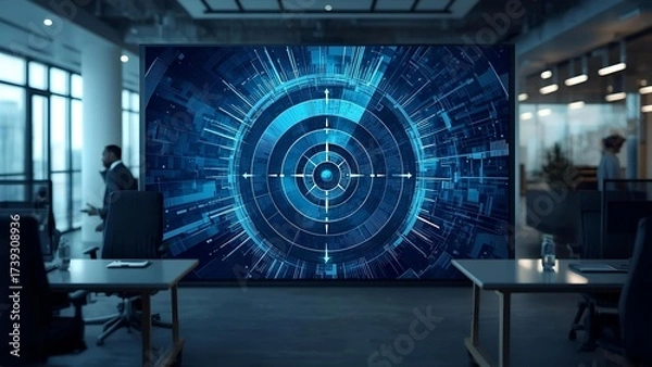 Fototapeta Target, wallpaper, business and organizational directions that must be implemented together to achieve success