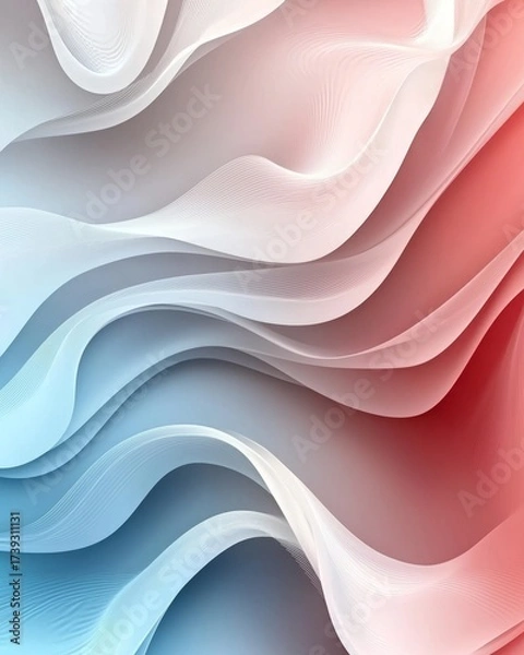Fototapeta Abstract background with soft, flowing waves of color.
