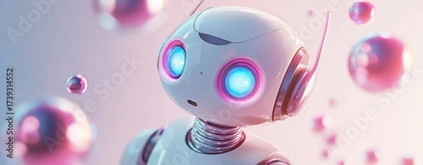 Fototapeta A testament to the evolution of robotics and technology