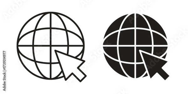Obraz Website icon simple vector symbol
