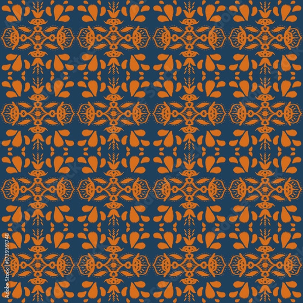 Obraz seamless damask pattern