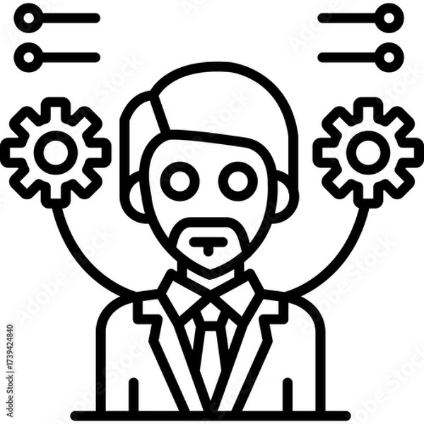 Obraz Analytics Icon Vector Element