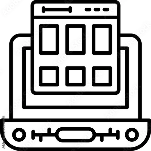 Obraz Web Design Icon Vector Element