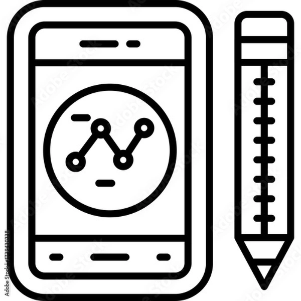 Obraz Analytics Icon Vector Element