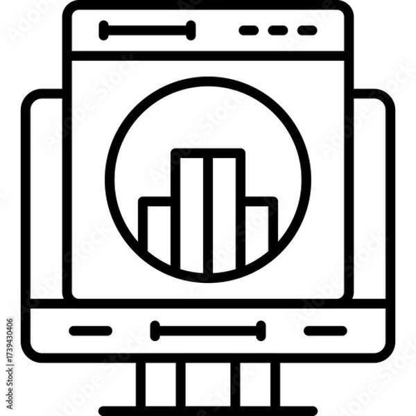 Obraz Analytics Icon Vector Element