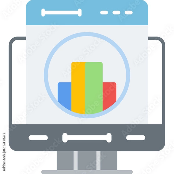 Obraz Analytics Icon Vector Element