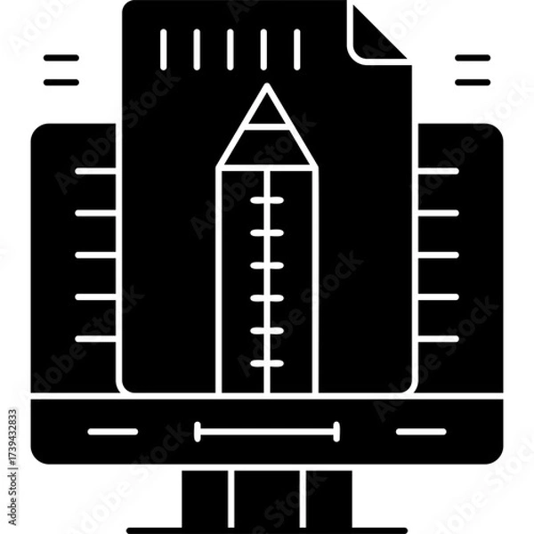 Fototapeta Exam Icon Vector Element
