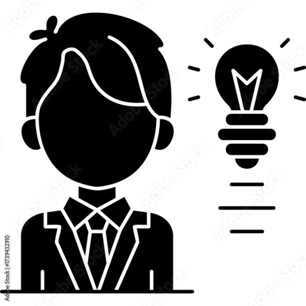 Fototapeta Idea Icon Vector Element