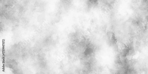 Fototapeta Grey watercolor texture background. Watercolor grunge abstract backdrop.Concrete old and grainy wall white color grunge texture with stains,Smeared gray aquarelle painted paper textured canvas for de
