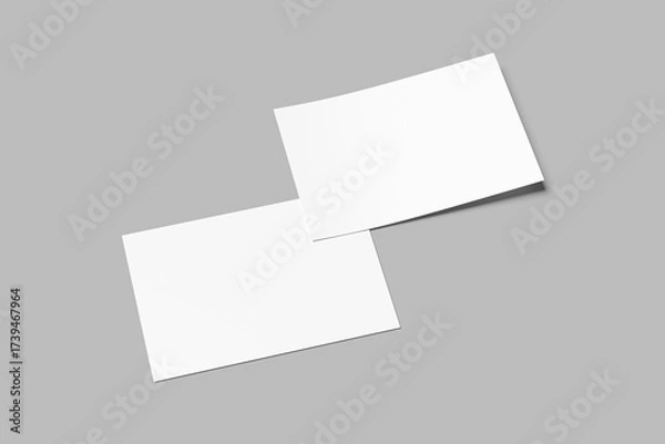 Obraz Realistic Certificate Mockups on white 3D rendering