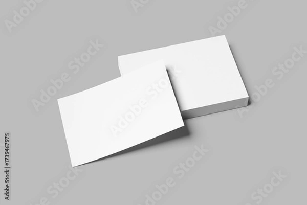 Obraz Realistic Certificate Mockups on white 3D rendering