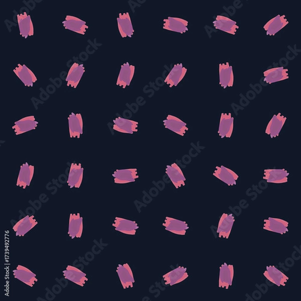 Fototapeta Abstract Pink Purple Brushstroke Pattern on Dark Blue.